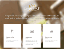 Tablet Screenshot of keysershof.be